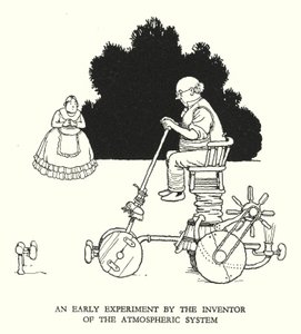 Ilustracja do Ribaldry na kolei autorstwa W Heatha Robinsona (lito) autorstwa William Heath Robinson