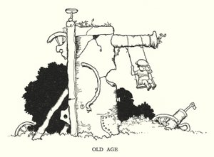 Ilustracja do Ribaldry na kolei autorstwa W Heatha Robinsona (lito) autorstwa William Heath Robinson