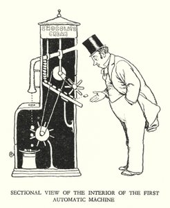 Ilustracja do Ribaldry na kolei autorstwa W. Heatha Robinsona (lito) autorstwa William Heath Robinson