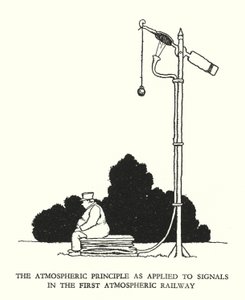 Ilustracja do Ribaldry na kolei autorstwa W. Heatha Robinsona (lito) autorstwa William Heath Robinson