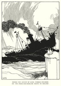 Ilustracja do Ribaldry na kolei autorstwa W. Heatha Robinsona (lito) autorstwa William Heath Robinson