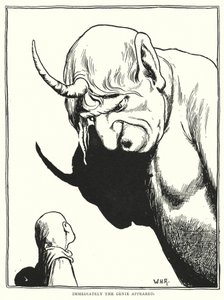 Natychmiast pojawił się dżin (rycina) autorstwa William Heath Robinson