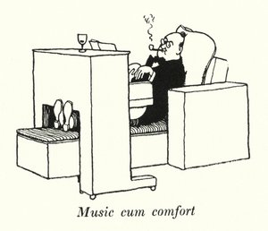 Muzyka cum comfort (lito) autorstwa William Heath Robinson