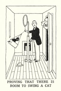 Udowodnienie, że jest miejsce na kołysanie kota (lito) autorstwa William Heath Robinson