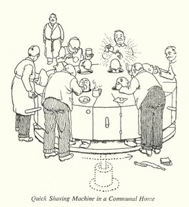 Szybka maszyna do golenia w domu komunalnym (lito) autorstwa William Heath Robinson
