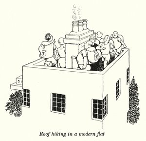 Wędrówka po dachu w nowoczesnym mieszkaniu (lito) autorstwa William Heath Robinson