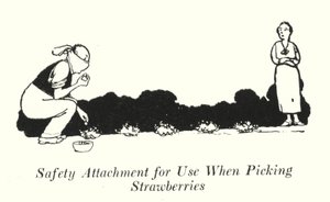 Bezpieczna nasadka do zbioru truskawek (lito) autorstwa William Heath Robinson