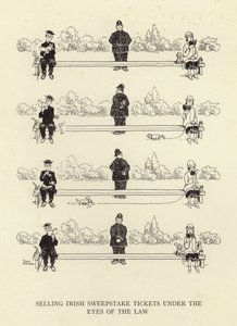 Sprzedawanie irlandzkich biletów na loterię w świetle prawa autorstwa William Heath Robinson