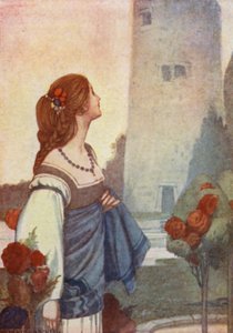 Historie z Chaucer (kolor lito) autorstwa William Heath Robinson