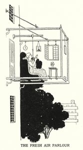 Salon świeżego powietrza (lito) autorstwa William Heath Robinson