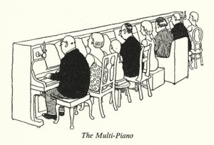 Multi-fortepian (lito) autorstwa William Heath Robinson