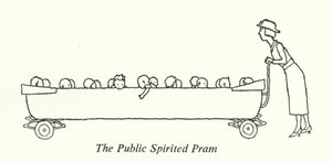 Wózek Publiczny Spirited (lito) autorstwa William Heath Robinson