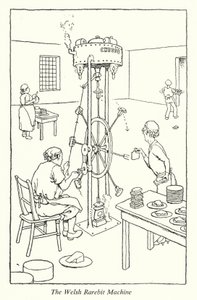 Walijska maszyna do rzadkich bitów (lito) autorstwa William Heath Robinson