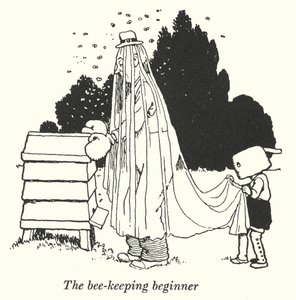 Początkujący pszczelarz (lito) autorstwa William Heath Robinson