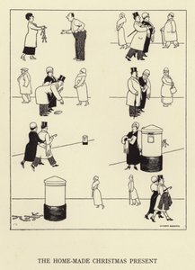 Prezent świąteczny domowej roboty autorstwa William Heath Robinson