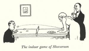 Kryta wioska Shovarun (Litho) autorstwa William Heath Robinson