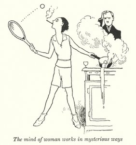 Umysł kobiety działa w tajemniczy sposób (lito) autorstwa William Heath Robinson