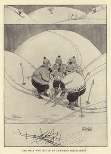 Jedyne wyjście z niezręcznej sytuacji autorstwa William Heath Robinson