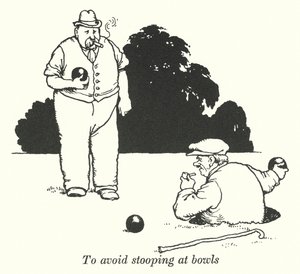 Aby uniknąć pochylania się przy miskach (lito) autorstwa William Heath Robinson