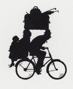Zwiedzanie z rodziną na rowerze (lito) autorstwa William Heath Robinson