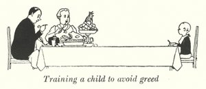 Szkolenie dziecka w unikaniu chciwości (lito) autorstwa William Heath Robinson