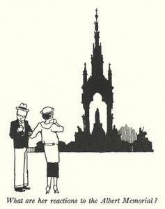 Jakie są jej reakcje na Pomnik Alberta? (lito) autorstwa William Heath Robinson