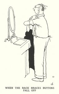 Kiedy odpadają guziki szelek tylnych (lito) autorstwa William Heath Robinson