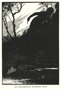 i zdradziecko zamordował Abece (lito) autorstwa William Heath Robinson
