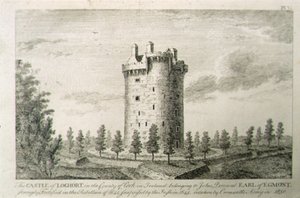 Zamek Howel, Barony of Kells, hrabstwo Kilkenny, Irlandia, z „Krajobrazy i starożytności Irlandii” George