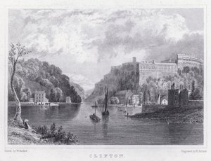 Clifton (grawerowanie) autorstwa William Henry (after) Bartlett