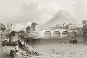 Ballina, hrabstwo Mayo, z „Scenery and Antiquities of Ireland” George