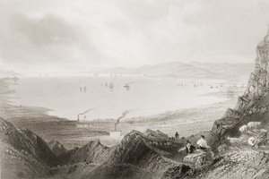 Belfast Lough, hrabstwo Antrim, z „Krajobrazy i starożytności Irlandii” George