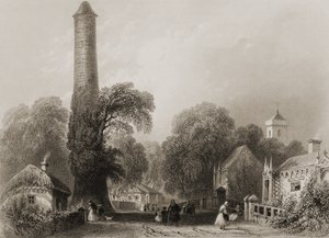 Clondalkin, Hrabstwo Dublin, Irlandia, z „Scenery and Antiquities of Ireland” George