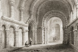 Kaplica Cormaca (zbudowana 1127-34), Skała Cashel, hrabstwo Tipperary, Irlandia, z „Krajobrazy i starożytności Irlandii” George