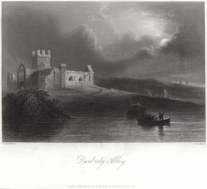 Opactwo Dunbrody w hrabstwie Wexford autorstwa William Henry Bartlett