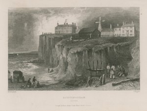 Ogólny widok na Rottingdean autorstwa William Henry Bartlett