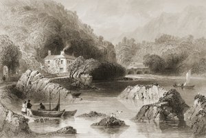 Glengarriff Inn, Glengarriff, Hrabstwo Cork, z „Krajobrazy i starożytności Irlandii” George