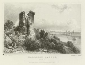 Zamek Hadleigh, Essex autorstwa William Henry Bartlett