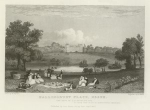 Hallingbury Place, Essex, siedziba JA Houblen, Esquire autorstwa William Henry Bartlett