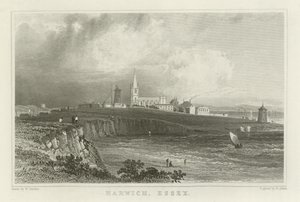 Harwich, Essex autorstwa William Henry Bartlett