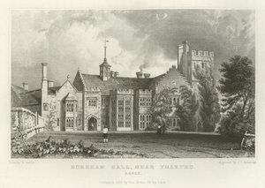 Horeham Hall, niedaleko Thaxted, Essex autorstwa William Henry Bartlett