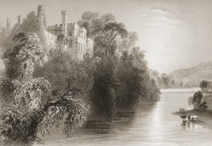 Zamek Lismore, Lismore, hrabstwo Waterford, Irlandia, z „Scenery and Antiquities of Ireland” George