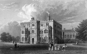 Marks Hall, Coggeshall, Essex, grawerowane przez Johna Carr Armytage, 1833 autorstwa William Henry Bartlett