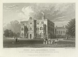 Marks Hall, Coggeshall, Essex, siedziba pani Honeywood autorstwa William Henry Bartlett