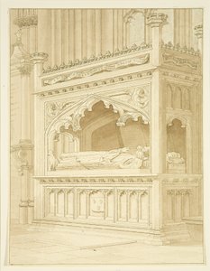 Pomnik Williama Canyngesa w St Mary Redcliffe autorstwa William Henry Bartlett