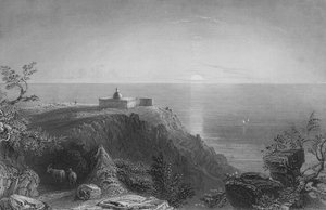 Góra Karmel, patrząc w kierunku morza autorstwa William Henry Bartlett
