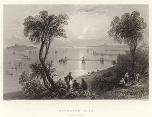 Molo w Newhaven (Zatoka Forth) autorstwa William Henry Bartlett