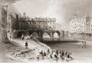 Most starego Baala, Limerick, Irlandia, z „Krajobrazy i starożytności Irlandii” George