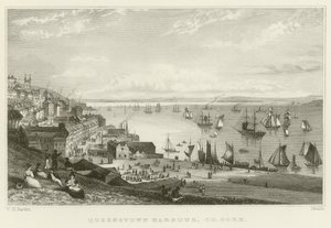 Port w Queenstown autorstwa William Henry Bartlett