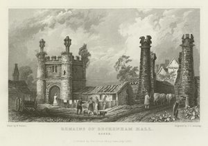 Pozostałości Beckenham Hall, Essex autorstwa William Henry Bartlett